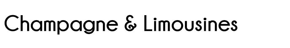 Champagne Limousines  font